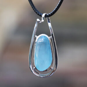 Mặt dây chuyền bạc đá Aquamarine (SL-PEN-AQU-126)