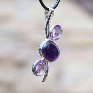 Mặt dây chuyền bạc đá Amethyst (SL-PEN-AME-89)