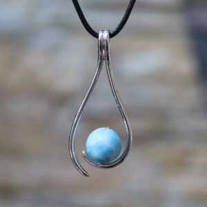 Mặt dây chuyền bạc đá Larimar (SL-PEN-LAR-93)