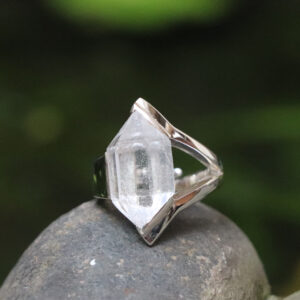 Nhẫn bạc đá Herkimer (SL-RNG-HERK-82)