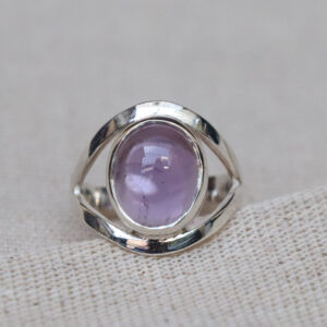 Nhẫn bạc đá Amethyst (SL-RNG-AME-152)