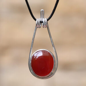 Mặt dây chuyền bạc đá Carnelian (SL-PEN-CAR-92)