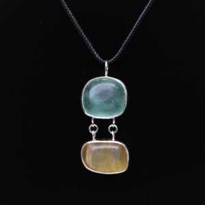 Mặt dây chuyền bạc đá Fluorite (SL-PEN-FLU-94)