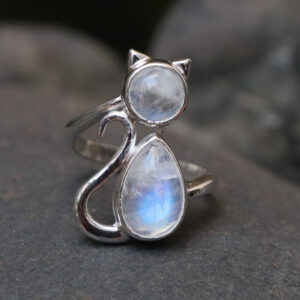 Nhẫn bạc đá Moonstone (SL-RNG-MON-141)
