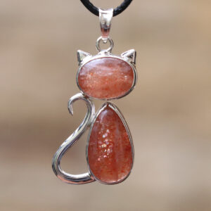 Mặt dây chuyền bạc đá Sunstone (SL-PEN-SUN-98)