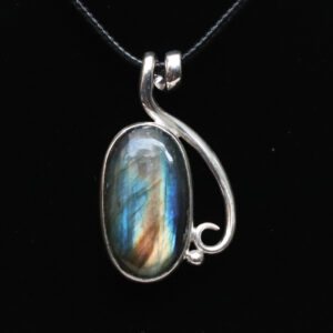 Mặt dây chuyền bạc đá Labradorite (SL-PEN-LAB-109)