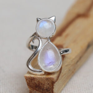 Nhẫn bạc đá Moonstone (SL-RNG-MON-151)