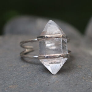 Nhẫn bạc đá Herkimer (SL-RNG-HERK-153)