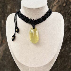 Choker macrame kết hợp đá Citrine (MC-CHO-CIT-30)
