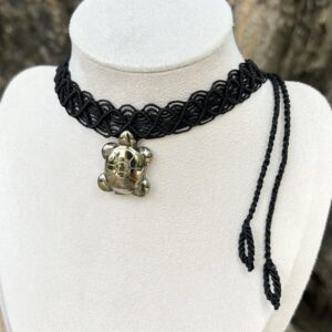 Choker macrame kết hợp đá Pyrite (MC-CHO-PYR-35)